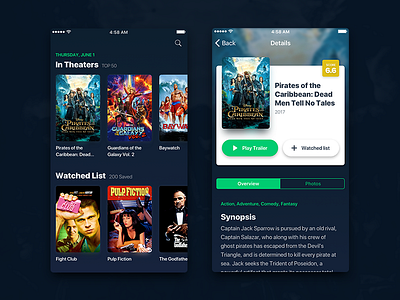 TMDB iOS App Concept