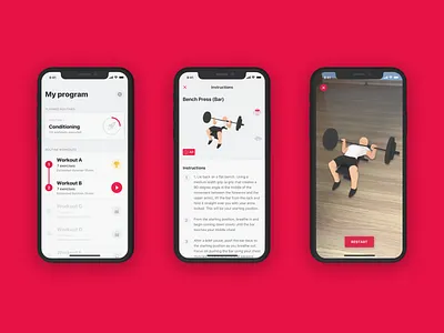 ARES: God-Like Chest Workout app ar augmented reality gym gym app interface ios ui workout workout app workout tracker