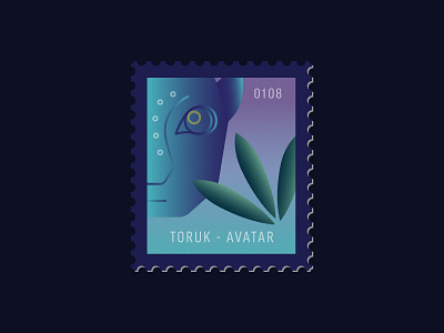 Toruk - Avatar avatar character circus daily postage design graphic illustration movie postage stamp vector
