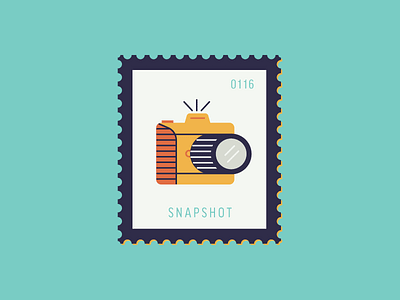 Snapshot camera daily postage design graphic icon illustration postage snapshot stamp vector