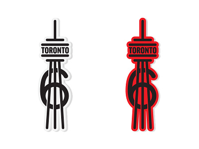 The 6ix building city cn tower drake graphic design illustration line illustration sticker toronto tower vector