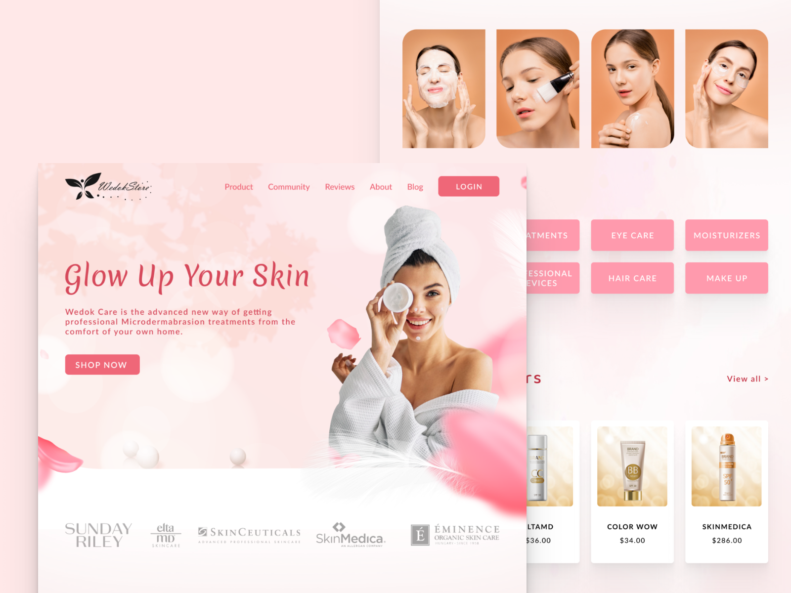 Skincare Web design by Krisna on Dribbble