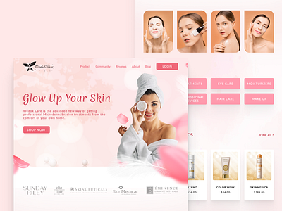 Skincare Web design beauty design fashion graphic design skincare ui website uiux web design web ui website