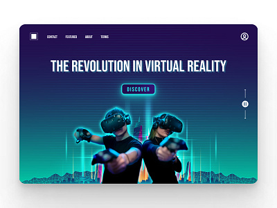 Personal Work UI VR Landing Page