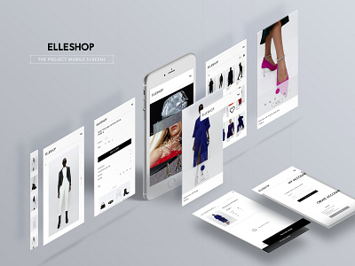 Elleshop app branding ui магазин сайт