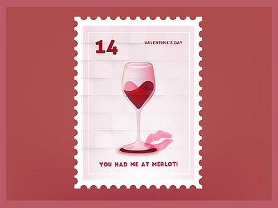 You Had Me at Merlot Stamp