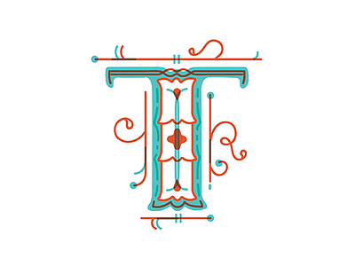 T | Dropcap dropcap fleurishes handlettering handtype illo illustration type typespiration typespire typography vector