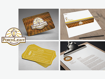 PorchLight Brewing Co. ADDY AWARDS brewery design florida identity logo logomark type typography