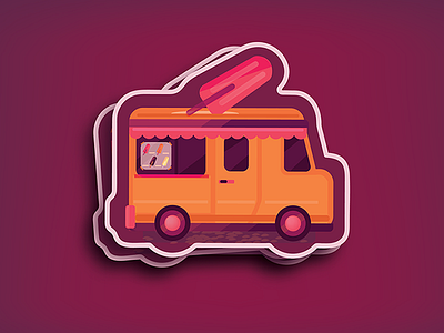 Popsicle-Truck Sticker