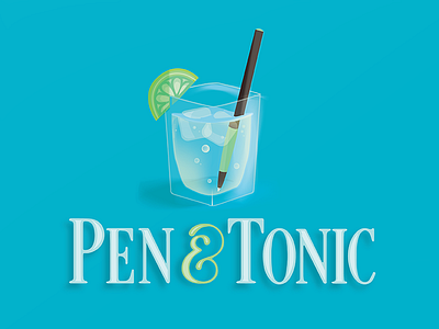 Pen & Tonic WIP dropcap fleurishes handlettering handtype illo illustration type typespiration typespire typography vector