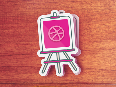 Dribbble Sticker