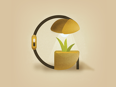 G Drop cap - Plant Light 36daysoftype architecture brand design dropcap light logo type typography