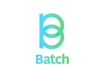 Batch Business Plan Mark app business dropcap graadient plan technology type typography vector