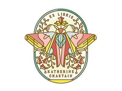 Moth Bookplate