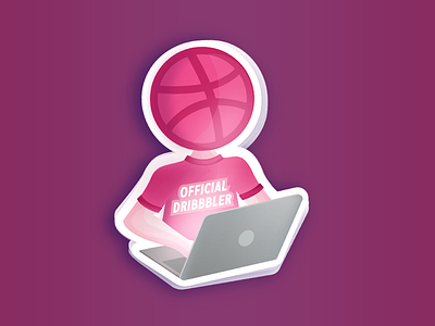 The Official Dribbbler Sticker