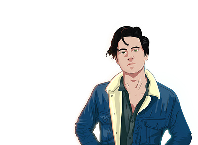 Cole Sprouse design ill illustration riverdale vector