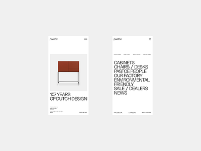 Pastoe architecture behance branding dribbble furniture interface interior logo minimalism studio typography ui ux web web design website