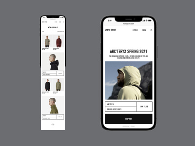 Norse Store behance branding dribbble ecommerce fashion interface logo minimalism shop store typography ui ux web web design website