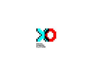 XO platform LOGO agency brand branding design game gaming idea identity logo logo design marketing pixel play playful ui