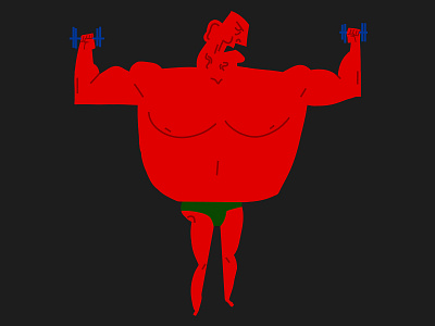 red guy in gym