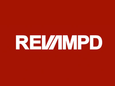 Revampd Logo band clean logo music simple type