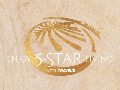 5-star Living Dubai campaign by Travel 2 arabia dubai gold palm texture travel