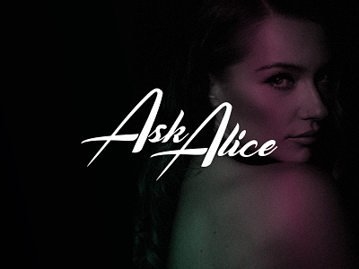 Brand identity for Ask Alice brand brand identity branding freelance freelance design lana del ray logo music musician
