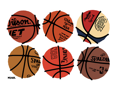 LETS BALL basketball illustration
