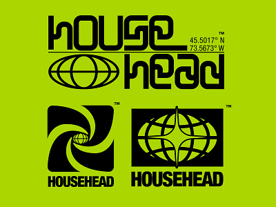 Logo HOUSEHEAD graphic design logo music