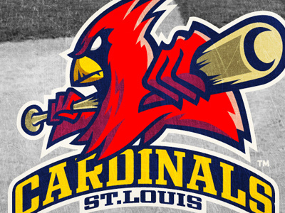 CARDINALS logo basebal cardinals character design identity logo mlb sport