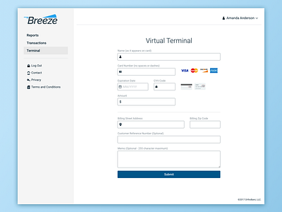 Point of Sale Terminal credit card form foundation point of sale terminal ui ux