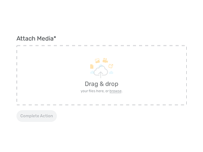 Drag & Drop Uploader attach attachment drag drop media rubik upload