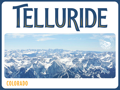 Telluride - Weekly Warm-up graphic design lettering postcard typography