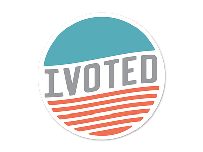 I Voted america graphic design typography vote