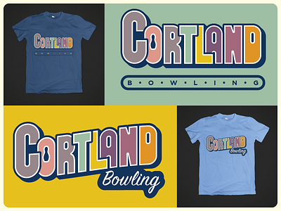 Cortland Bowling bowling logo retro t shirt vintage