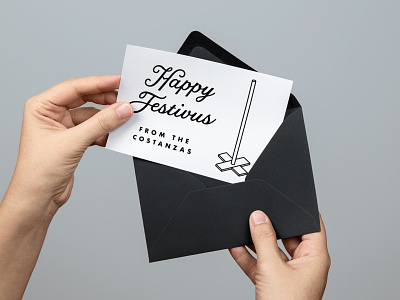 A Festivus for the Rest of Us card festivus holiday typography