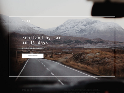 Scotland branding design scotland travel ui ux vector web web design