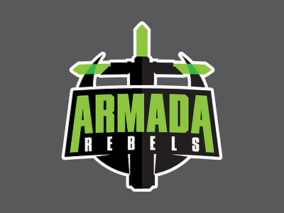 Thee Armada Rebels Fantasy Football Logo by Original Limited on