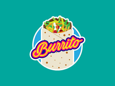 Burrito burrito flat food fresh mexican taco taco bell tasty vector