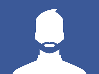 Bearded Profile Picture 3b5998 beard blue default facebook original limited pic profile profile picture white