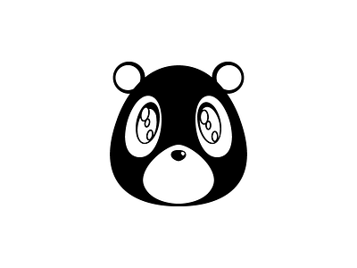 Dropout Bear Decal black dropout kanye kanye west the college dropout white ye yeezy