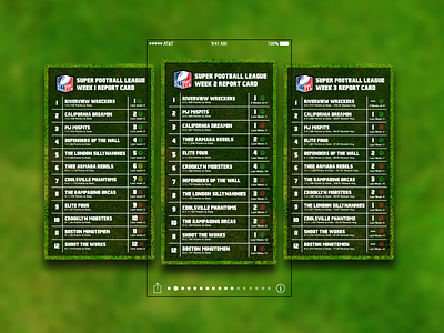 SFL Fantasy Football App Concept