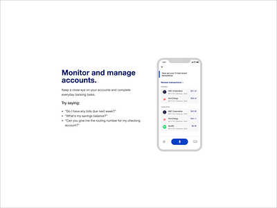 Monitor accounts with your voice assistant banking multimodal nlp smart virtual assistant voice vui