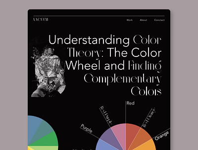 Landing Page & DailyUI 003 color design typography ui ux
