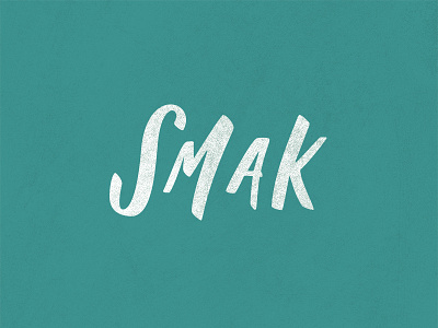 Smak Lettering blog brush lettering food lettering logo wordmark