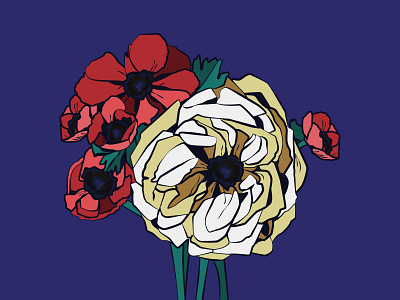 Floral illustration bouquet floral flower illustration illustrator