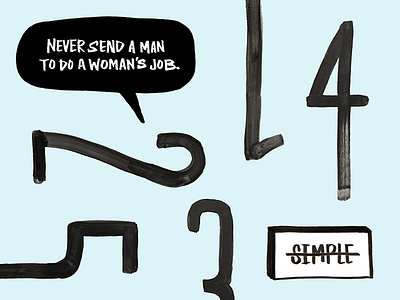 Gender in the Disciplines brush feminism hand lettering lettering presentation typography