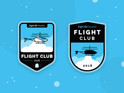 Flight Club badge flight helicopter illustrator logo patch vector