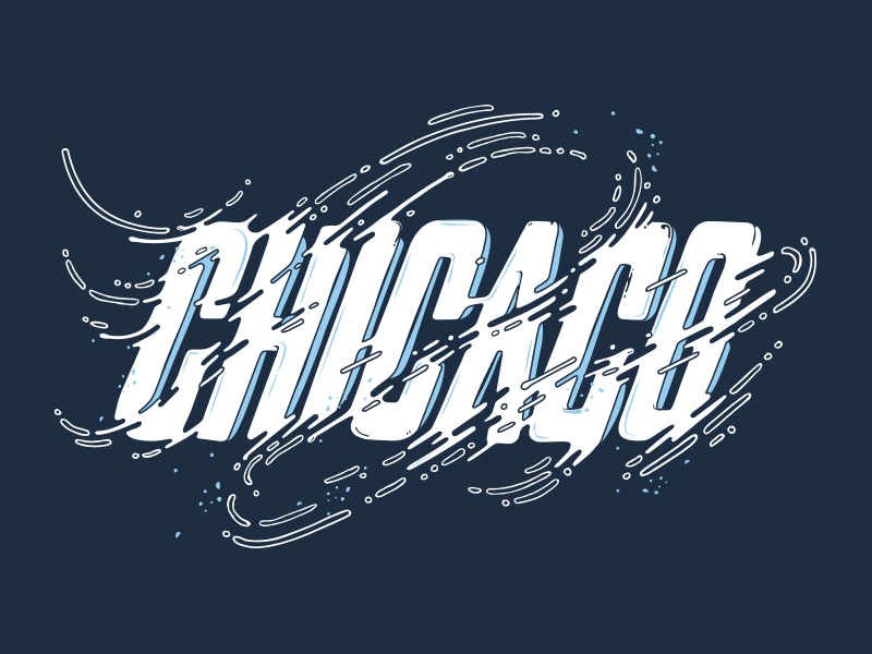 The Windy City chicago design hand lettering illustrator lettering lettering animation typography vector windy city
