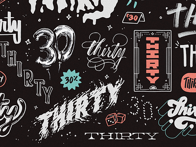 30 for 30 30 birthday hand lettering illustration lettering thirty